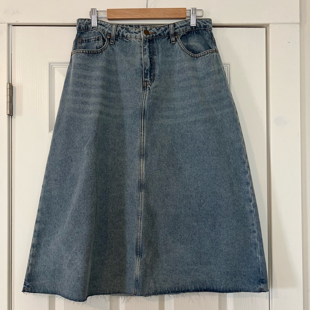 Mainstreet Exchange Classic Denim A-Line Skirt